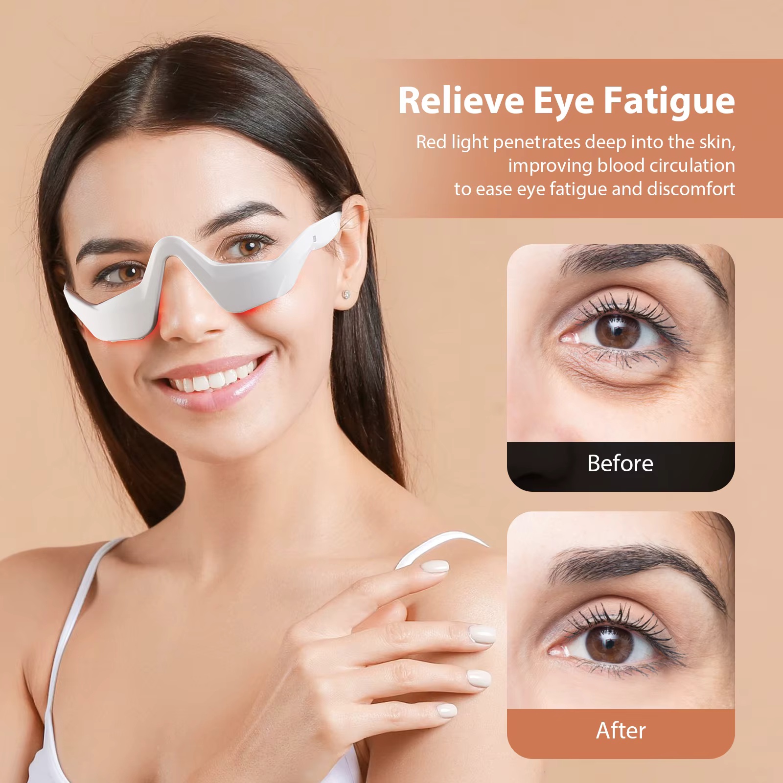 EMS Red Light Eye Massager Gla - Light Therapy Glasses 评论和价格