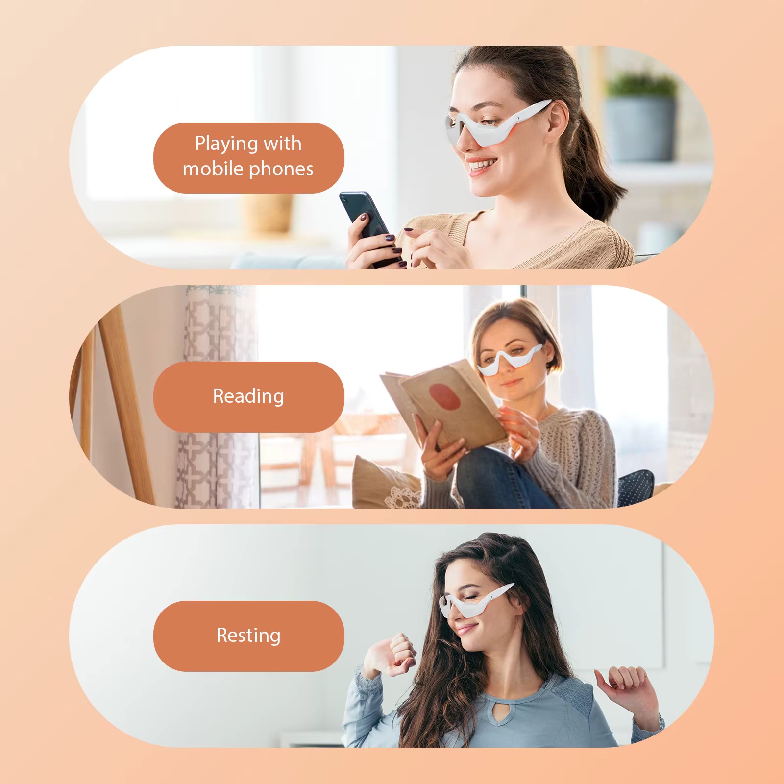EMS Red Light Eye Massager Gla - Light Therapy Glasses 评论和价格