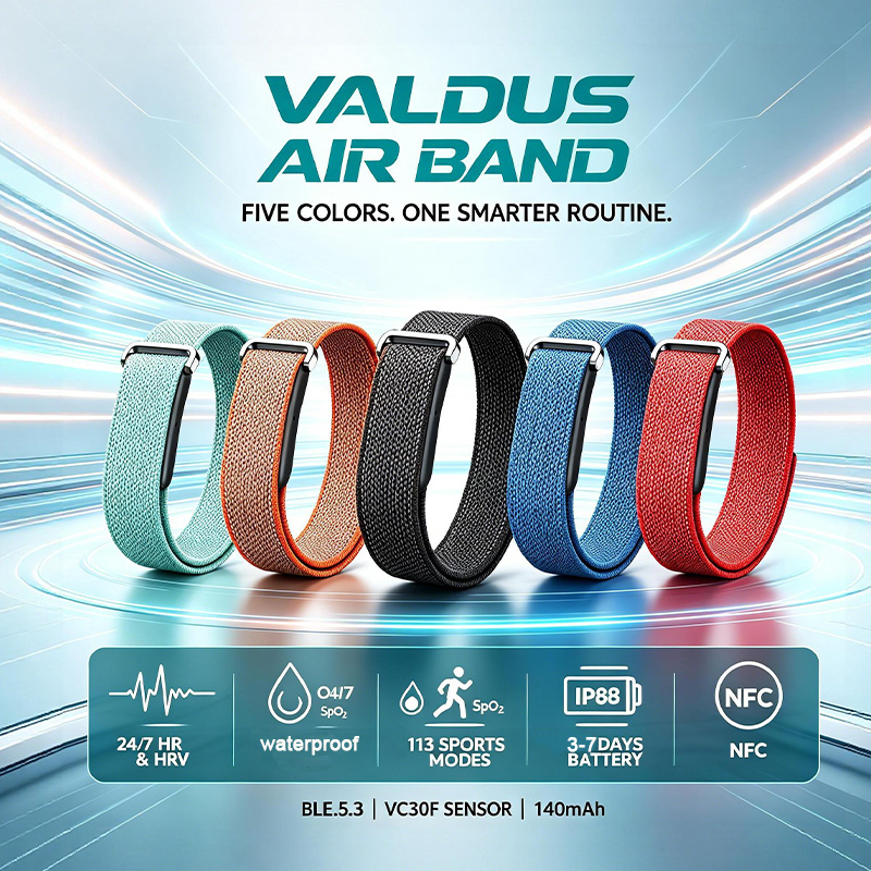 VALDUS Air Band Smart Bracelet - Fall Detection Watch 评论和价格