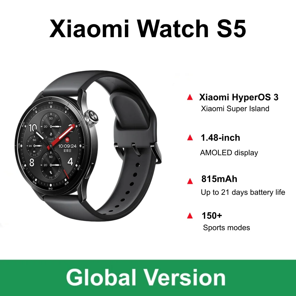 Global Version Xiaomi Watch S5 - Fall Detection Watch 评论和价格