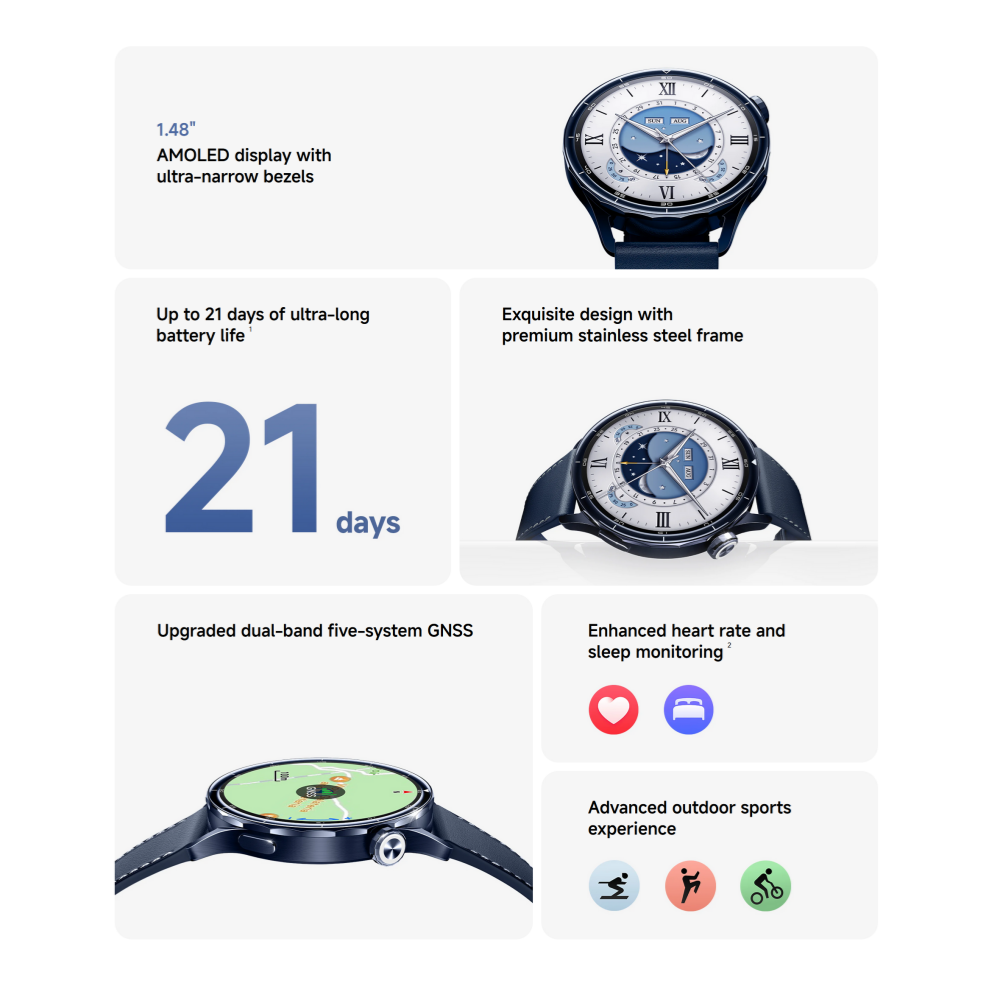 Global Version Xiaomi Watch S5 - Fall Detection Watch 评论和价格
